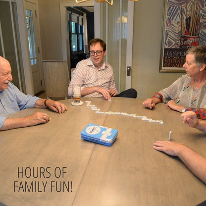 Double 6 Dominoes Set for Adults & Kids - Classic Domino Game with 28 Tiles Colored Dots - 2 or 4 Player Games & Ideal for Family Fun Game Night and Travel (Ages 8+)