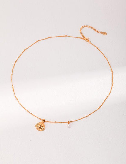 <Pingeast Jewelry>925 Sterling Silver Shell-Shaped Jewelry Set