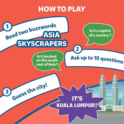 Guess in 10 Cities around the World, Educational Travel Toys for Boys, Girls, and Kids Who Love Card Games, Board Games, Geography and History, Gifts for Ages 8, 9, 10 and Up