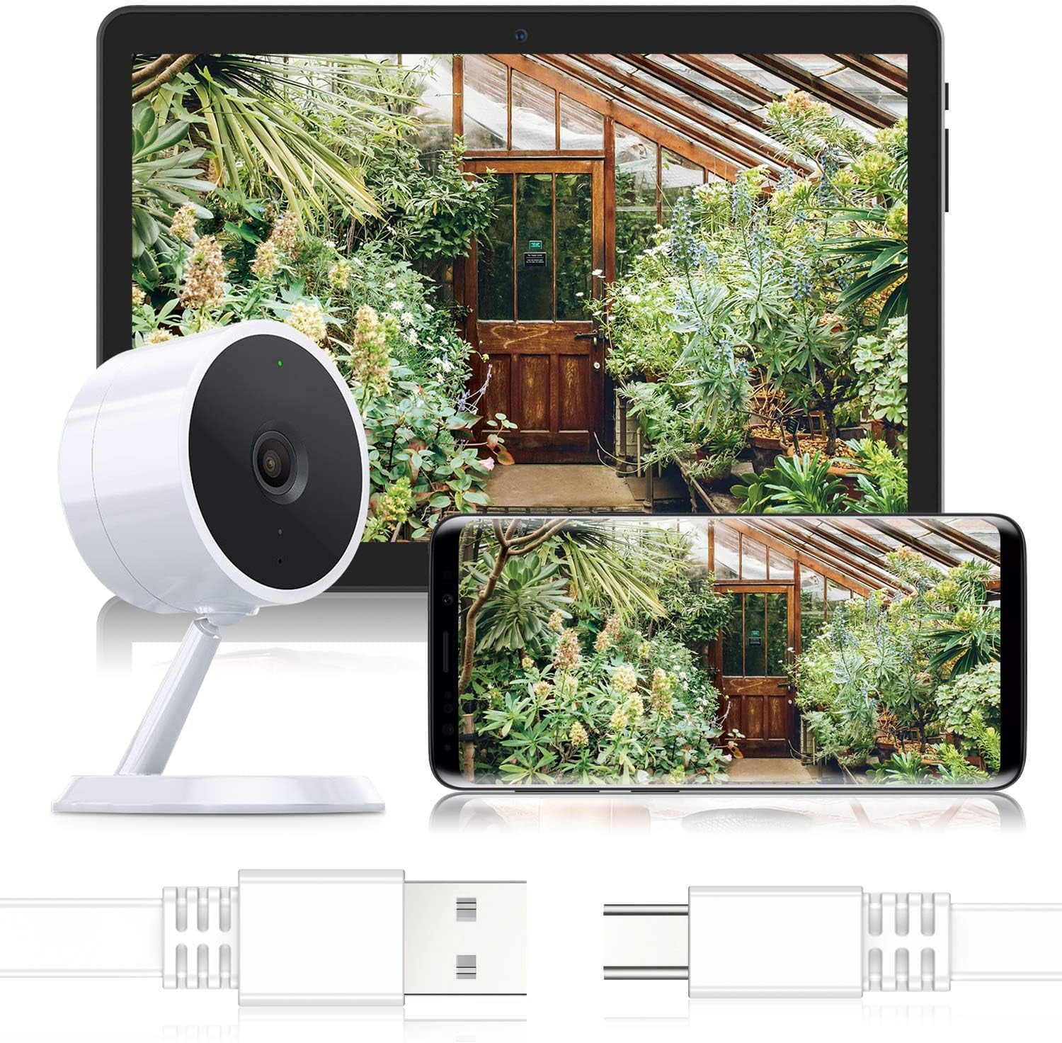 Wyze Cam V4 Extension Cable 20Ft(2Pack),Usb to Micro USB Cable Power Cord Flat Long for WYZE Cam OG,V3,V3 Pro,Blink Outdoor 3Rd Gen,Xt,Mini,Indoor Security Camera Waterproof Charging Wire