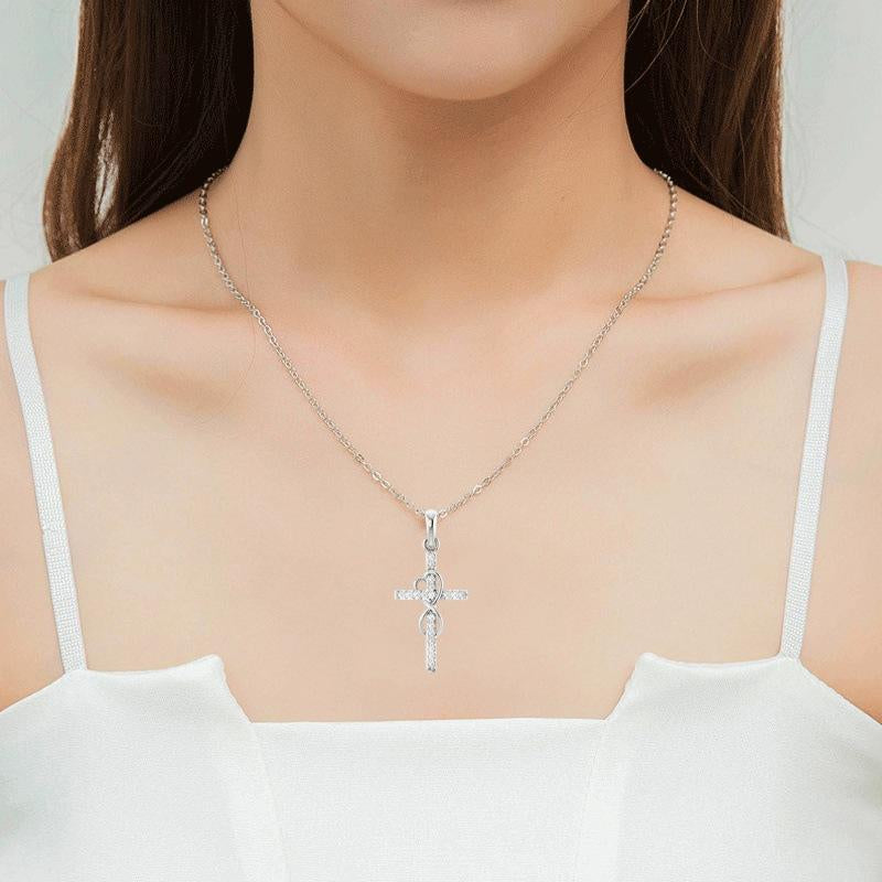Elegant Cross Pendant Necklace - for Any Occasion Fashion Creative Performative Jewelry Non Tarnish Gold Jewelry Woman Jewelry