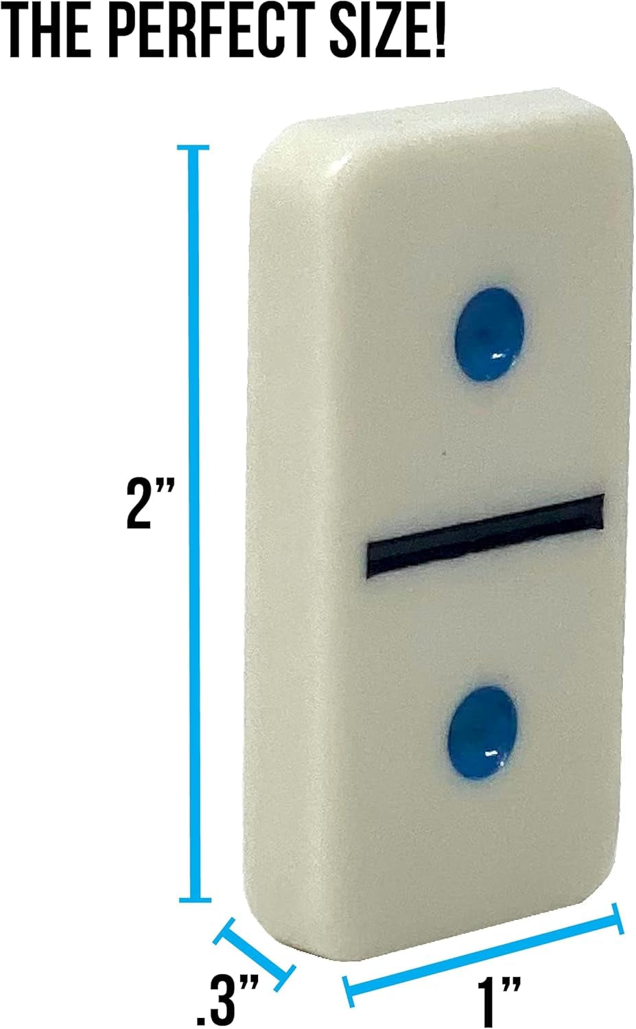 Double 6 Dominoes Set for Adults & Kids - Classic Domino Game with 28 Tiles Colored Dots - 2 or 4 Player Games & Ideal for Family Fun Game Night and Travel (Ages 8+)