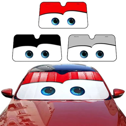 Car Solar Protection 4 Colors Eyes Heated Windshield Sunshade Car Window Windscreen Cover Sun Shade Auto Sun Visor Car-Covers