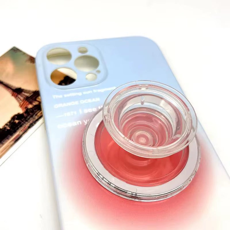 Magnetic Folding Mobile Phone Grip Holder Socket Pocket Support for Magsafe Iphone Mac Samsung Safe Ring Finger Expanding Stand