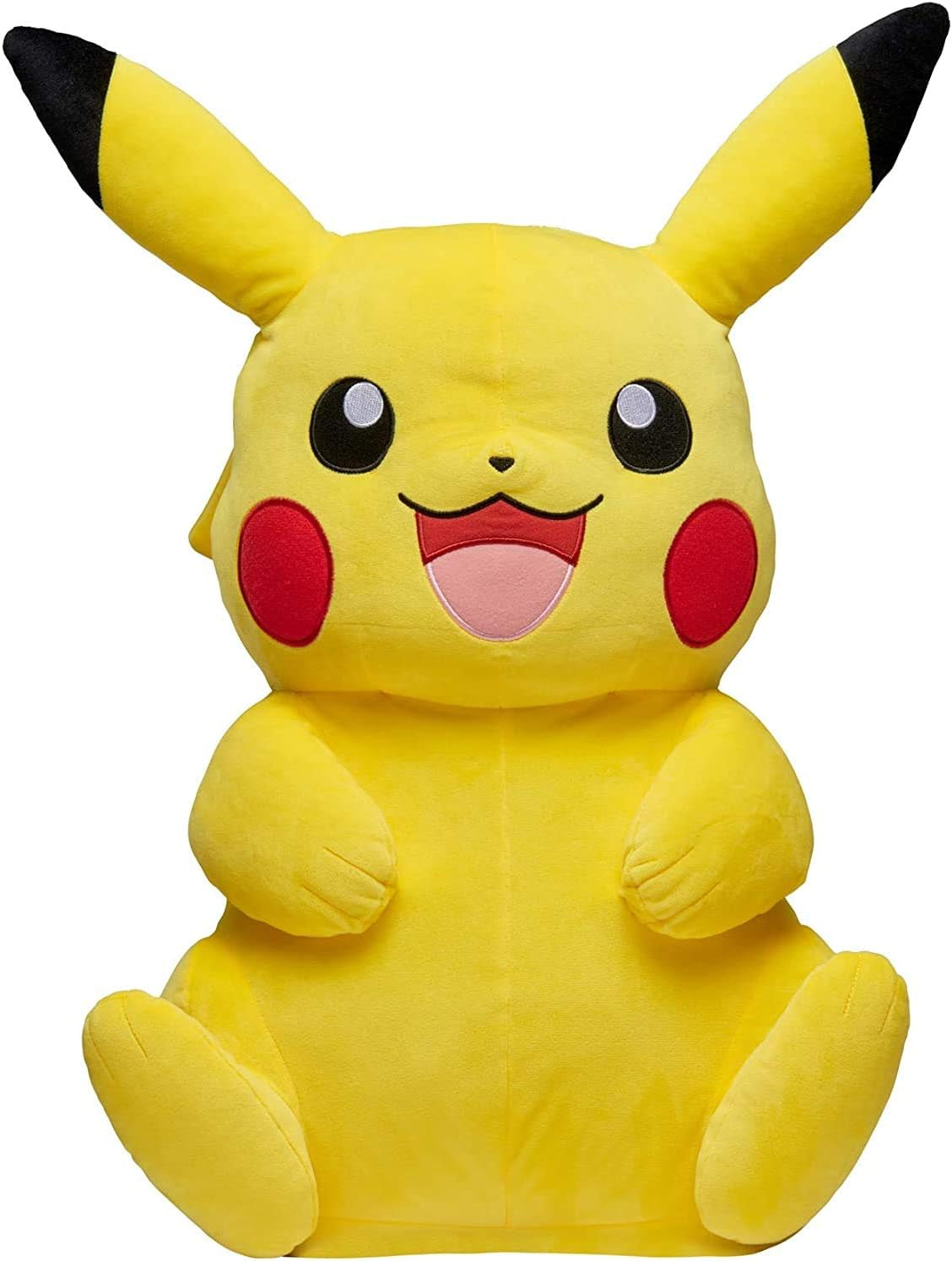 Pokemon Pikachu Giant Plush, 24-Inch - Adorable, Ultra-Soft, Life Size Plush Toy, Perfect for Playing & Displaying - Gotta Catch ‘Em All