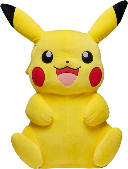 Pokemon Pikachu Giant Plush, 24-Inch - Adorable, Ultra-Soft, Life Size Plush Toy, Perfect for Playing & Displaying - Gotta Catch ‘Em All