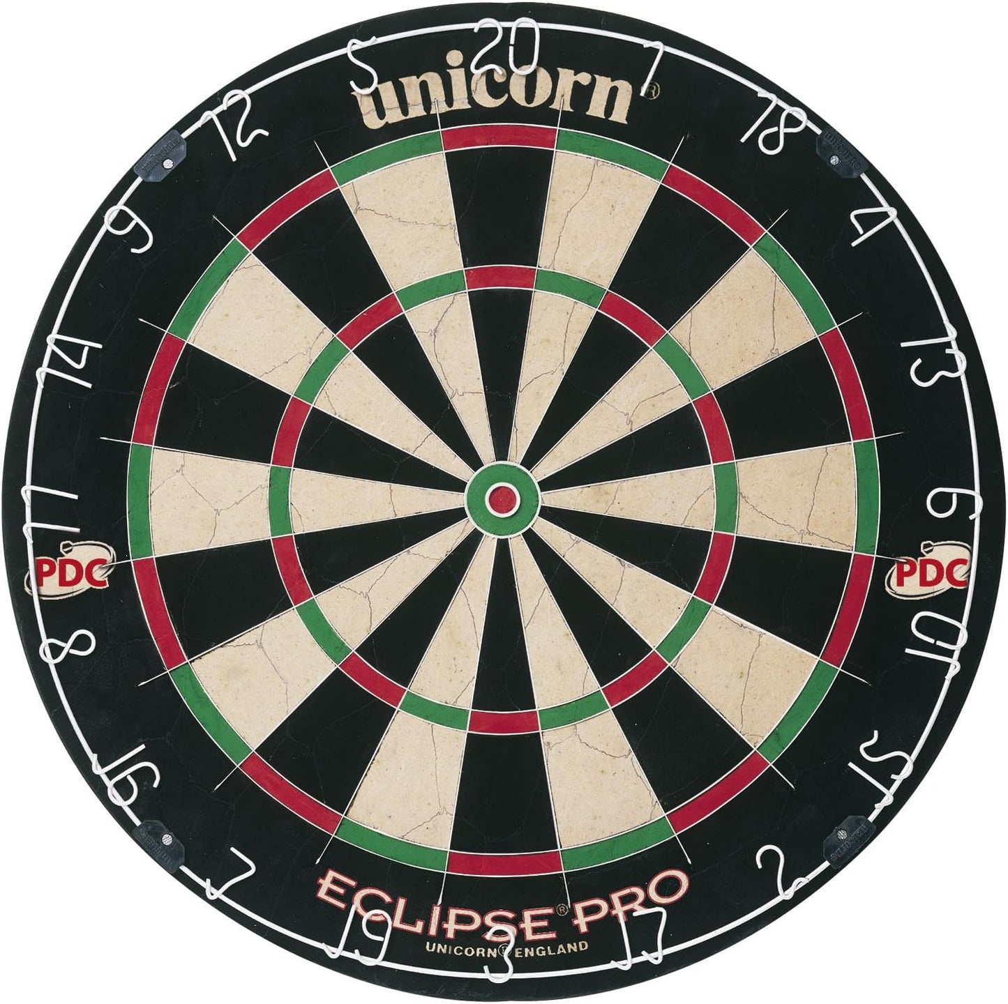 Eclipse Pro & Ultra Championship Edition Bristle Steel Tip Dartboards - Ultra-Slim Wire, Staple-Free Bullseye-Increased Target Area, Premium Self-Healing Sisal, High-Vis Rotatable Number Ring