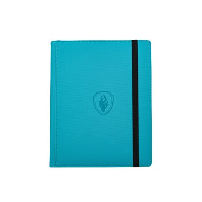 9 Pocket Card Binder, 360 Trading Card Holder Book, Premium PU Cover Zip Binder for Cards, Durable Side Loading Card Fold