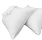 Pillow Cases Queen Size-100% Cotton Pillowcase Covers with Zipper Hidden, Breathable & Ultra Soft/Pillow Covers for Easy Care, 2 Pack/White