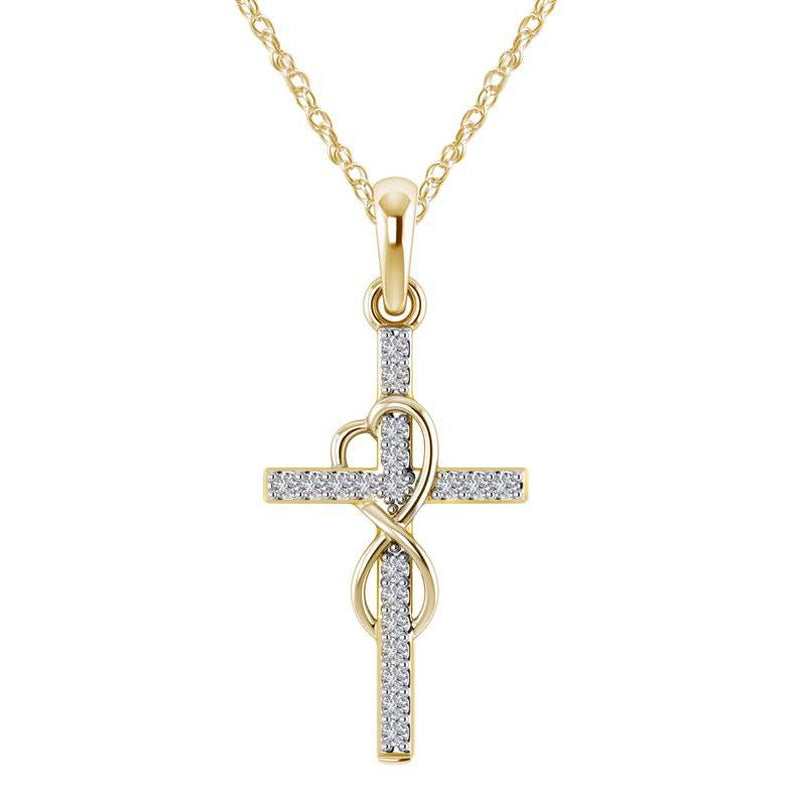 Elegant Cross Pendant Necklace - for Any Occasion Fashion Creative Performative Jewelry Non Tarnish Gold Jewelry Woman Jewelry