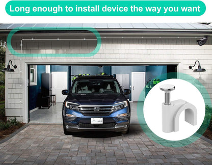 Wyze Cam V4 Extension Cable 20Ft(2Pack),Usb to Micro USB Cable Power Cord Flat Long for WYZE Cam OG,V3,V3 Pro,Blink Outdoor 3Rd Gen,Xt,Mini,Indoor Security Camera Waterproof Charging Wire