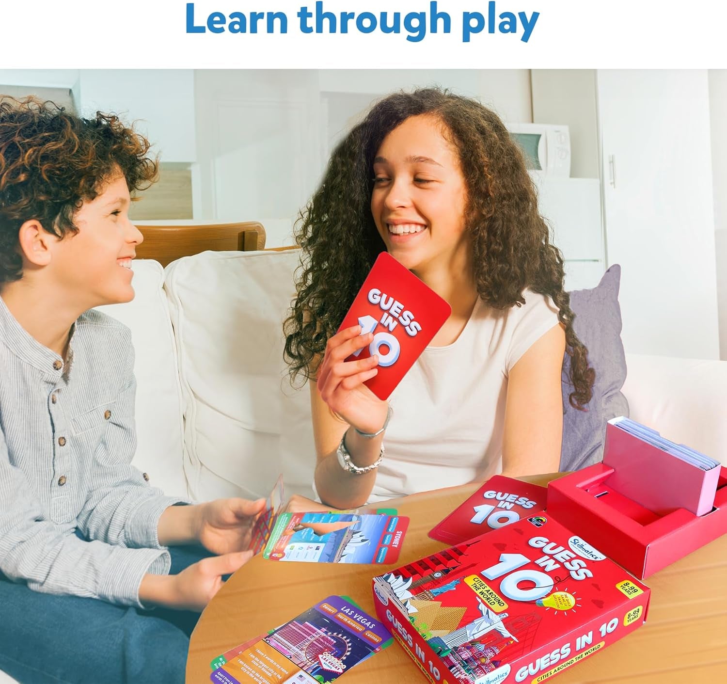 Guess in 10 Cities around the World, Educational Travel Toys for Boys, Girls, and Kids Who Love Card Games, Board Games, Geography and History, Gifts for Ages 8, 9, 10 and Up