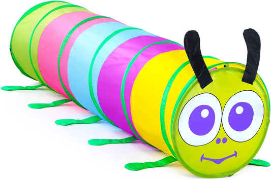 Kids Tunnel for Toddlers,Pop up Play Tunnel Tent for Babies or Dogs, Indoor & Outdoor Toys for Kids Backyard Playset. (Colorful Modeling Play Tent)