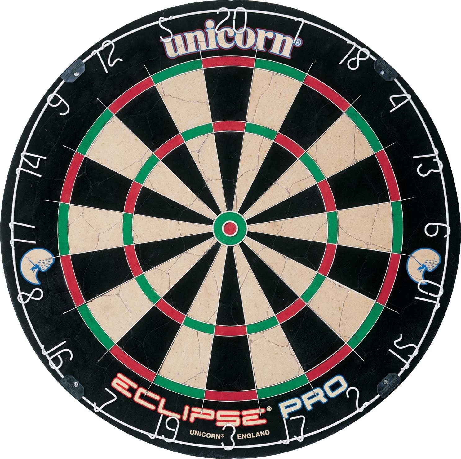Eclipse Pro & Ultra Championship Edition Bristle Steel Tip Dartboards - Ultra-Slim Wire, Staple-Free Bullseye-Increased Target Area, Premium Self-Healing Sisal, High-Vis Rotatable Number Ring