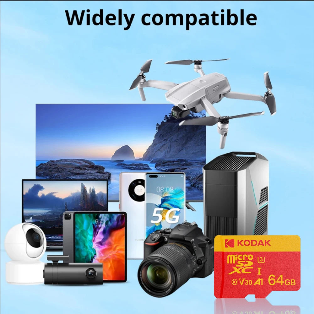 Microsd Memory Card 256GB Recorder Storage High Speed 128GB Monitoring SD Card 64GB 32GB TF Gaming Microsd Class10 U3 V30