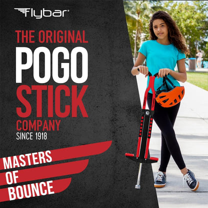 Master Pogo Stick for Kids Ages 9+, 80–160 Lbs – Easy Grip Handles – Active Exercise Toy for Tweens & Teens – Outdoor Toy with Non-Slip Foot Pegs for Boys and Girls – No Assembly Needed