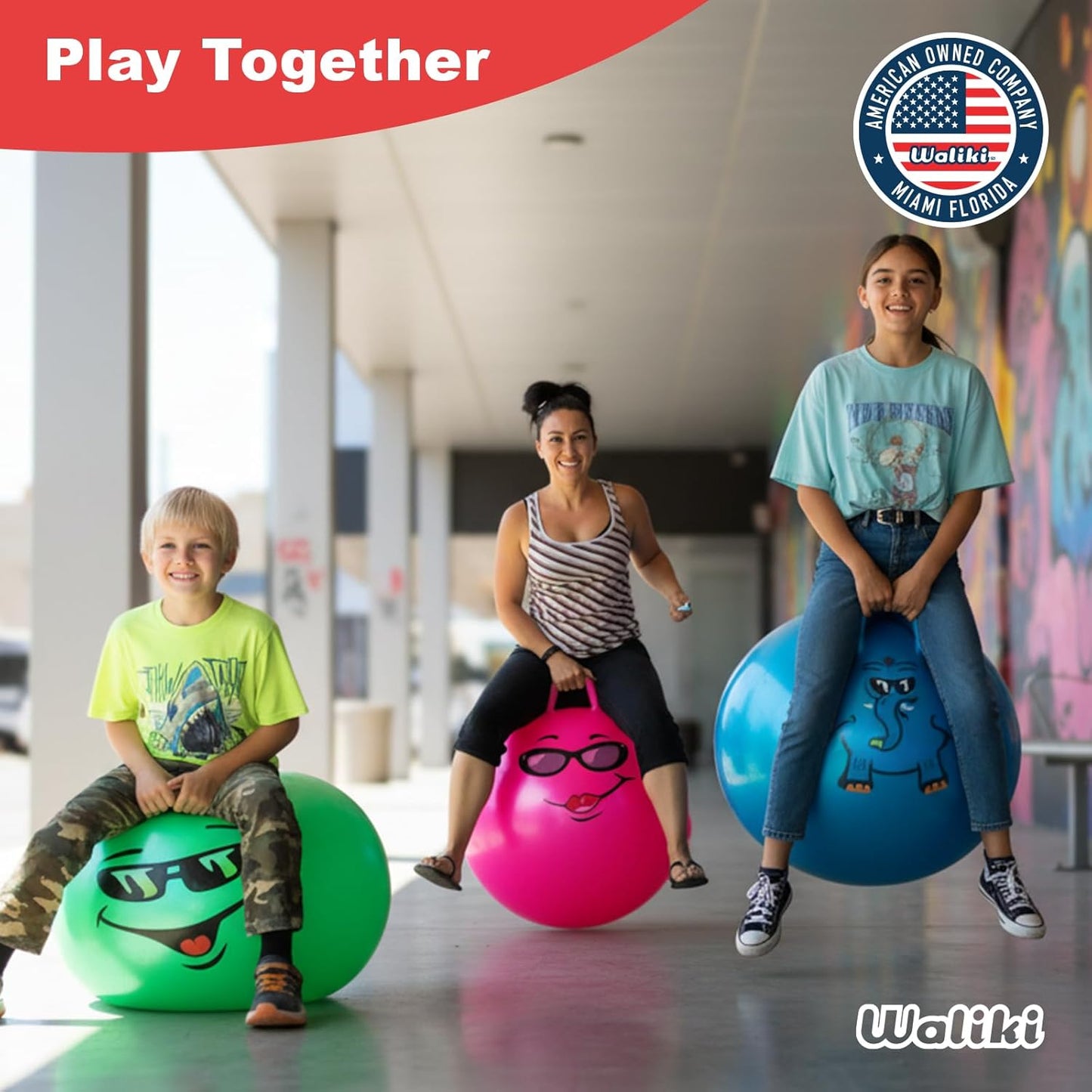 Hippity Hop Ball for Teens | 22-Inch Pink Hopper | Jumping & Hopping Ball for Active Play & Outdoor Fun