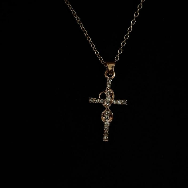 Elegant Cross Pendant Necklace - for Any Occasion Fashion Creative Performative Jewelry Non Tarnish Gold Jewelry Woman Jewelry