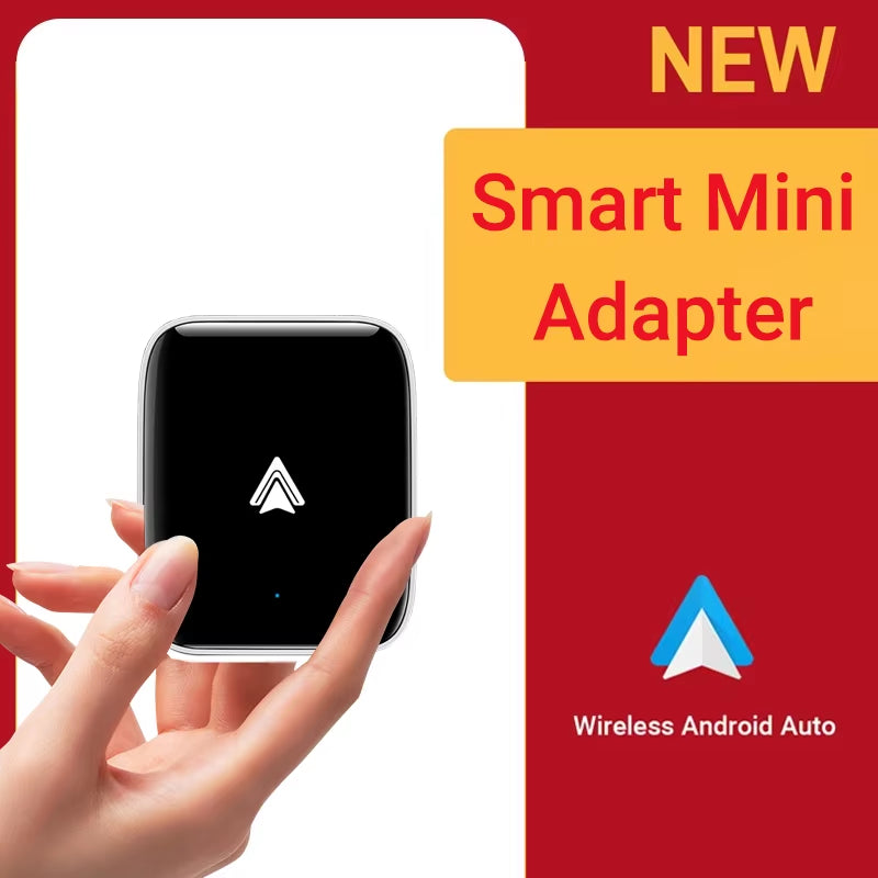 New Wired to Wireless Carplay and Android Auto 2In1 Mini Adapter 5Ghz Wifi5 Suitable for 99% of Original Wired Carplay/Auto Cars