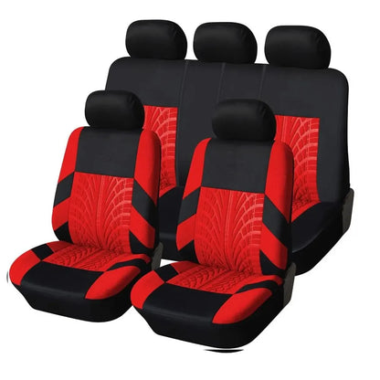 Car Seat Covers Full Set Front Split Rear Bench for Car Universal Cloth SUV Sedan Van Automotive Interior Covers