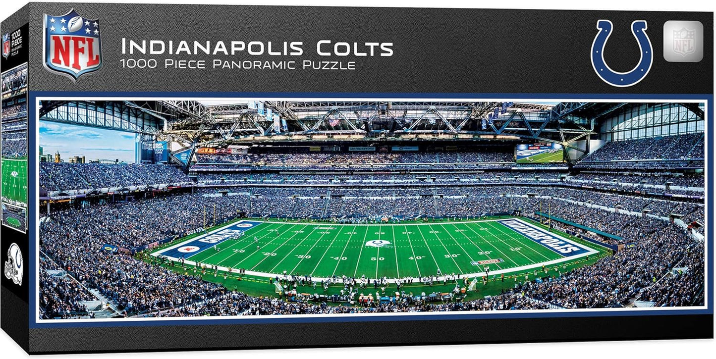 1000 Piece Sports Jigsaw Puzzle - NFL Indianapolis Colts Center View Panoramic - 13"X39"