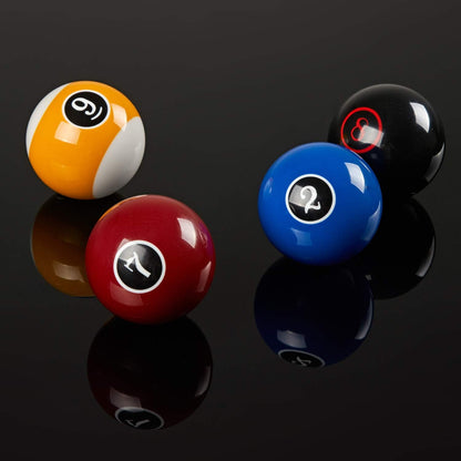 Deluxe 2-1/4" Billiard Pool Balls Marble-Swirl Style Billiards Ball Complete 16 Ball Set (Several Style Available)