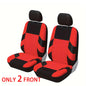 Car Seat Covers Full Set Front Split Rear Bench for Car Universal Cloth SUV Sedan Van Automotive Interior Covers