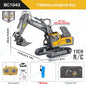 2.4G Remote Control Excavator Dump Truck RC Model Car Toy Professional Alloy Plastic Simulation Construction Vehicle for Kid