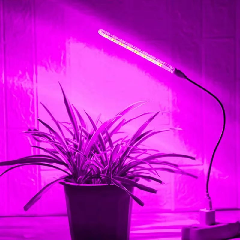 USB LED Grow Light Bar Full Spectrum Adjustable Plant Lamp for Indoor Hydroponic Seedlings Flower Shelf Desk Grow Tent Lighting