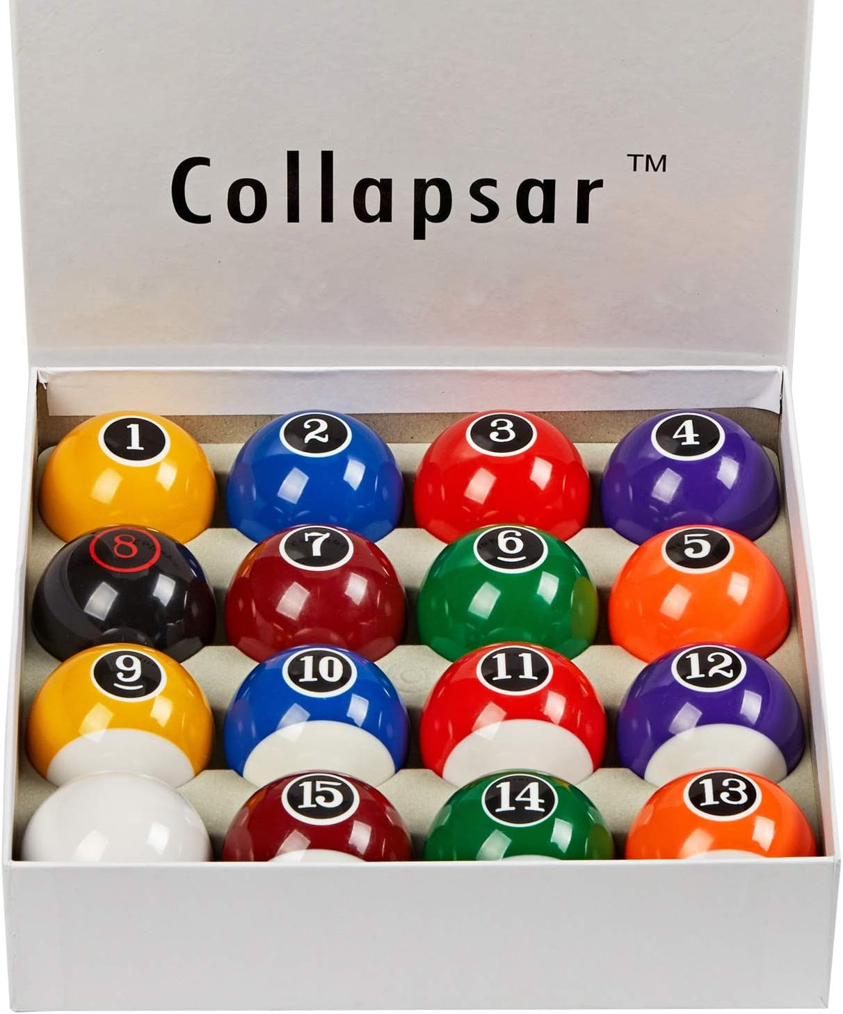 Deluxe 2-1/4" Billiard Pool Balls Marble-Swirl Style Billiards Ball Complete 16 Ball Set (Several Style Available)