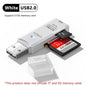 2-In-1 Multi Functional USB 3.0 Card Readermicro SD Tfmemorycardreaderusbflashdrive Cardreaderadapter for Pclaptops Accessories