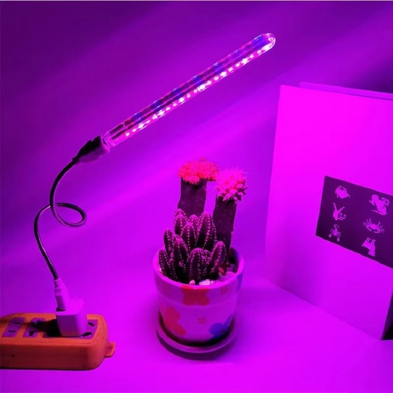 USB LED Grow Light Bar Full Spectrum Adjustable Plant Lamp for Indoor Hydroponic Seedlings Flower Shelf Desk Grow Tent Lighting