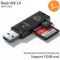 2-In-1 Multi Functional USB 3.0 Card Readermicro SD Tfmemorycardreaderusbflashdrive Cardreaderadapter for Pclaptops Accessories
