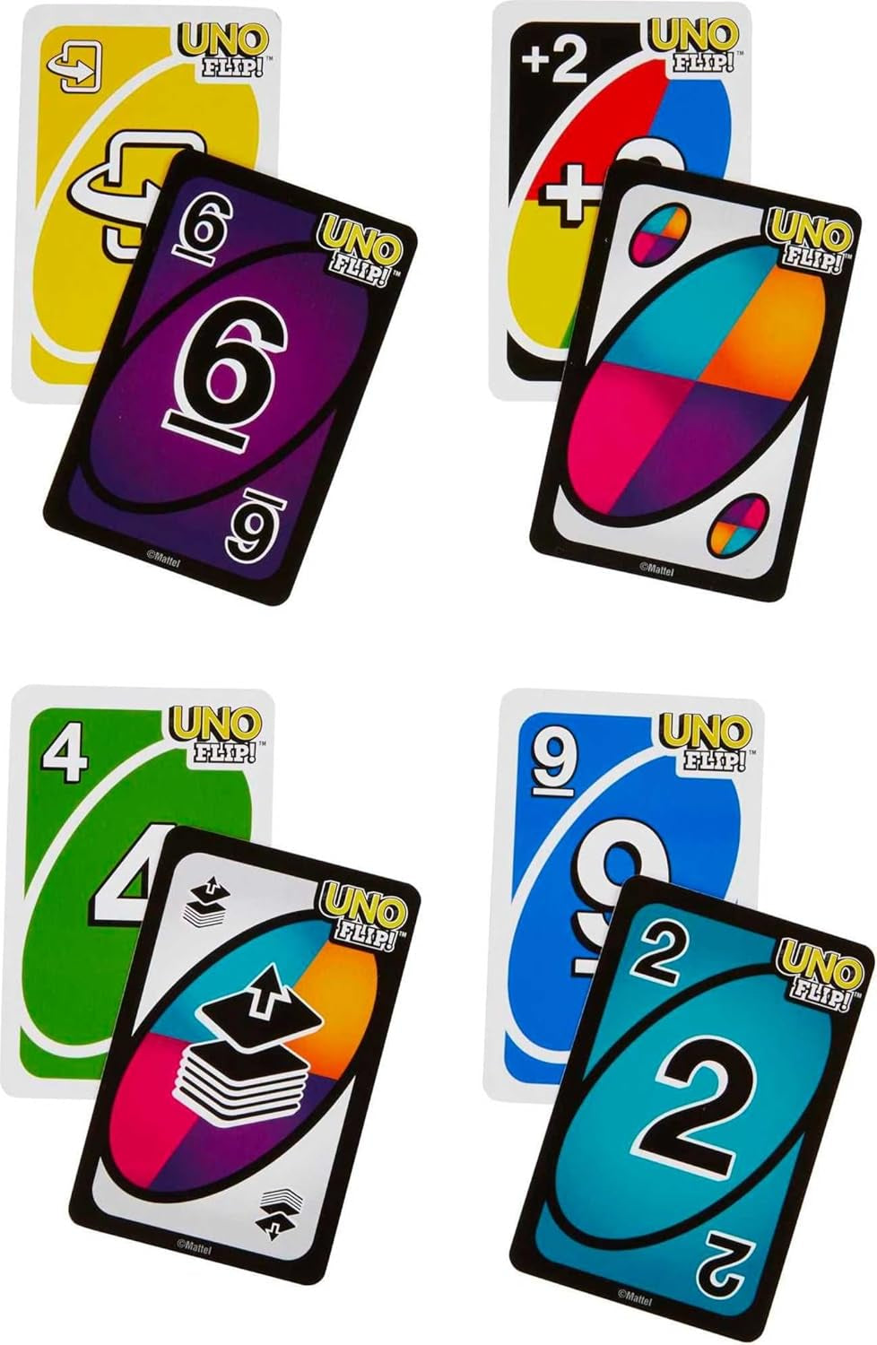 UNO FLIP! Card Game in Storage & Travel Tin, Color Blind Accessible Deck for Kids, Adults & Family Nights & Parties (Amazon Exclusive)