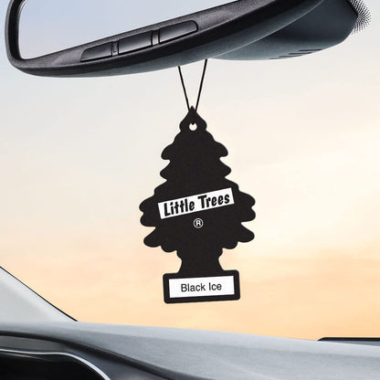 Car Air Freshener | Hanging Tree Provides Long Lasting Scent for Auto and Home | Black Ice, 24 Air Fresheners