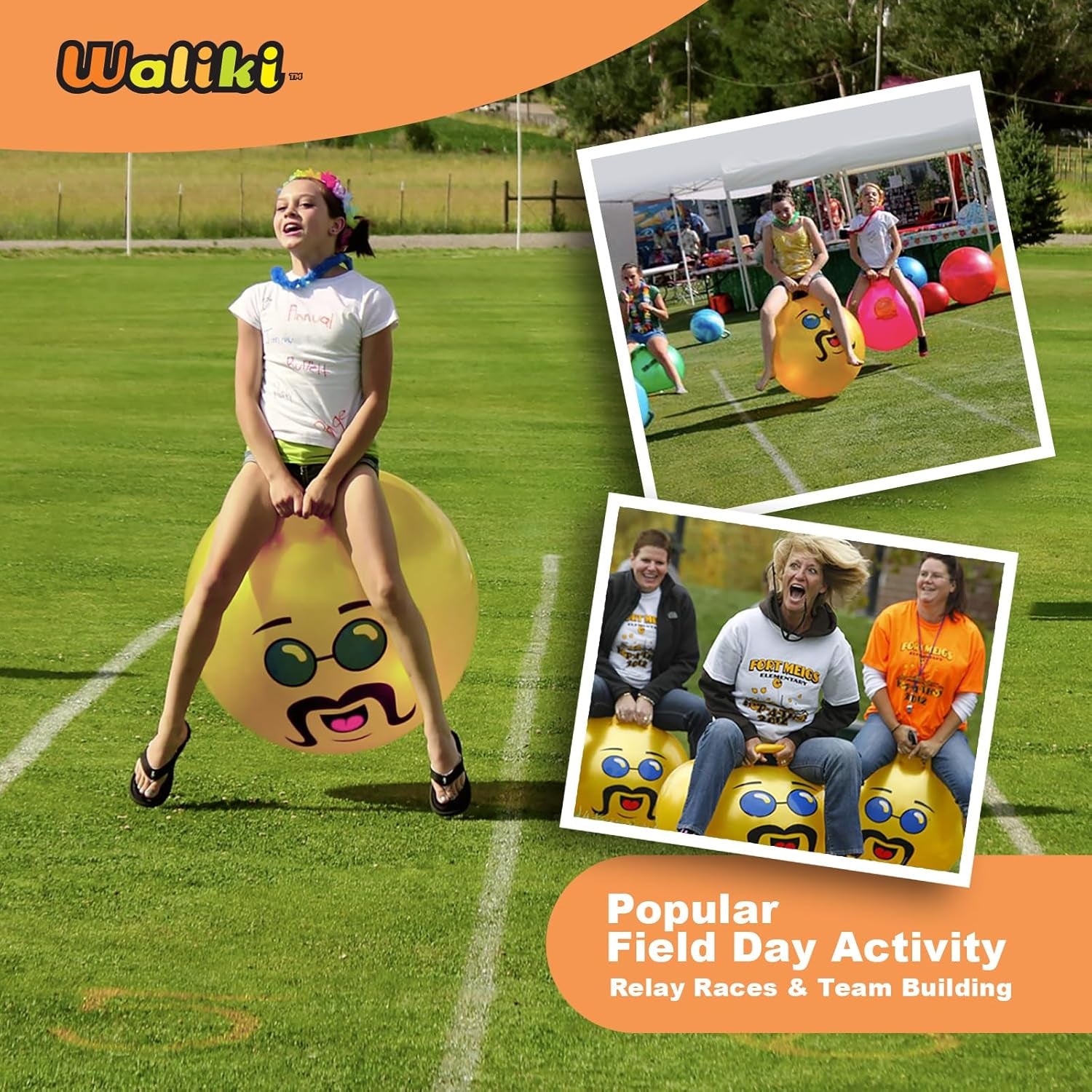 Hippity Hop Ball for Teens | 22-Inch Pink Hopper | Jumping & Hopping Ball for Active Play & Outdoor Fun