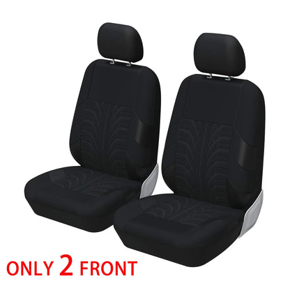 Car Seat Covers Full Set Front Split Rear Bench for Car Universal Cloth SUV Sedan Van Automotive Interior Covers
