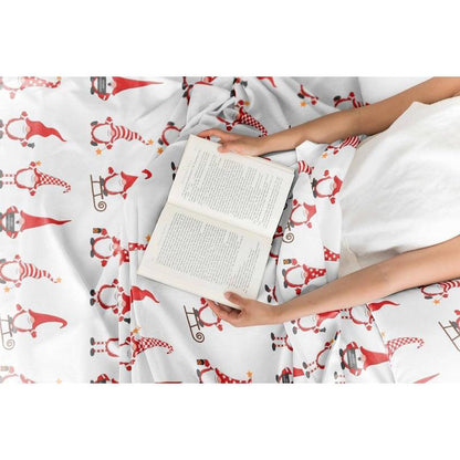 CGK Holiday 4-Piece Sheet Set – Soft Microfiber Bedding, Deep Pocket Wrinkle-Free Festive Christmas Sheets, Trees, Candy Canes, Reindeers