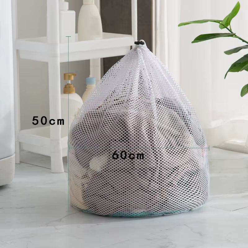 Big Size Large Washing Laundry Bag Mesh Organizer Net Dirty Bra Socks Underwear Shoe Storag Wash Machine Cover Clothes