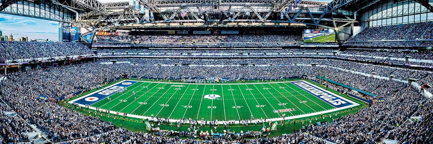 1000 Piece Sports Jigsaw Puzzle - NFL Indianapolis Colts Center View Panoramic - 13"X39"