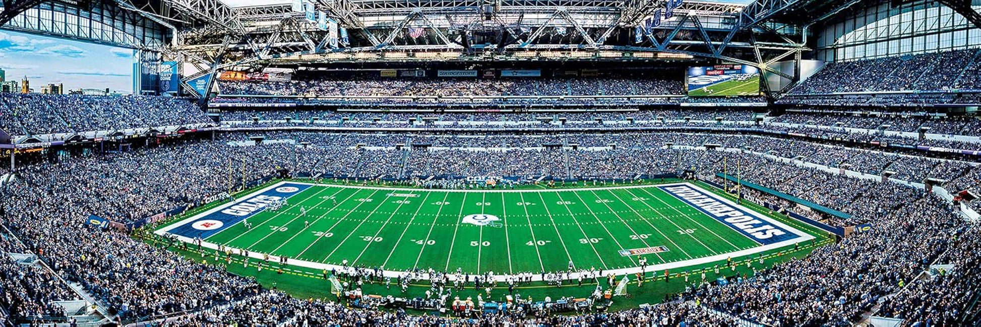 1000 Piece Sports Jigsaw Puzzle - NFL Indianapolis Colts Center View Panoramic - 13"X39"