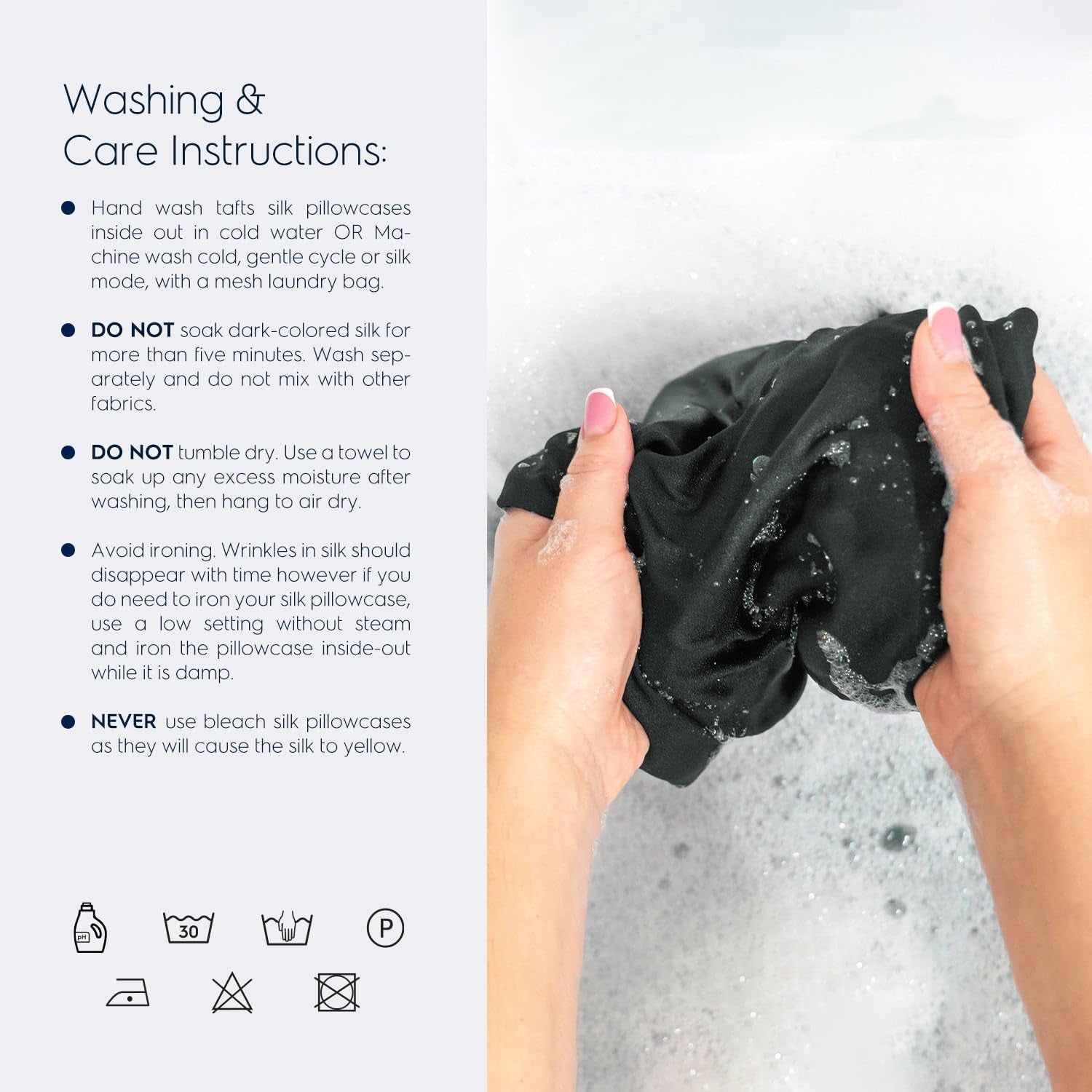 22Mm 100% Pure Mulberry 6A Silk Pillowcase for Hair & Skin with Envelope Closure, No Zipper, Cooling, Natural, Organic, Double Sided Pillow Case (Charcoal, King 20"X36", 22 Momme 1Pc)