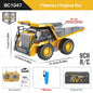 2.4G Remote Control Excavator Dump Truck RC Model Car Toy Professional Alloy Plastic Simulation Construction Vehicle for Kid